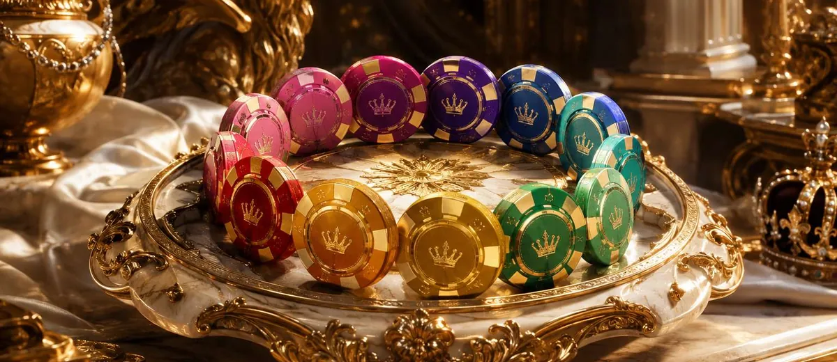 Ilustrasi vgs__hero_casino chips and golden casino — panduan Kasino Klasik dan Modern Vegas108